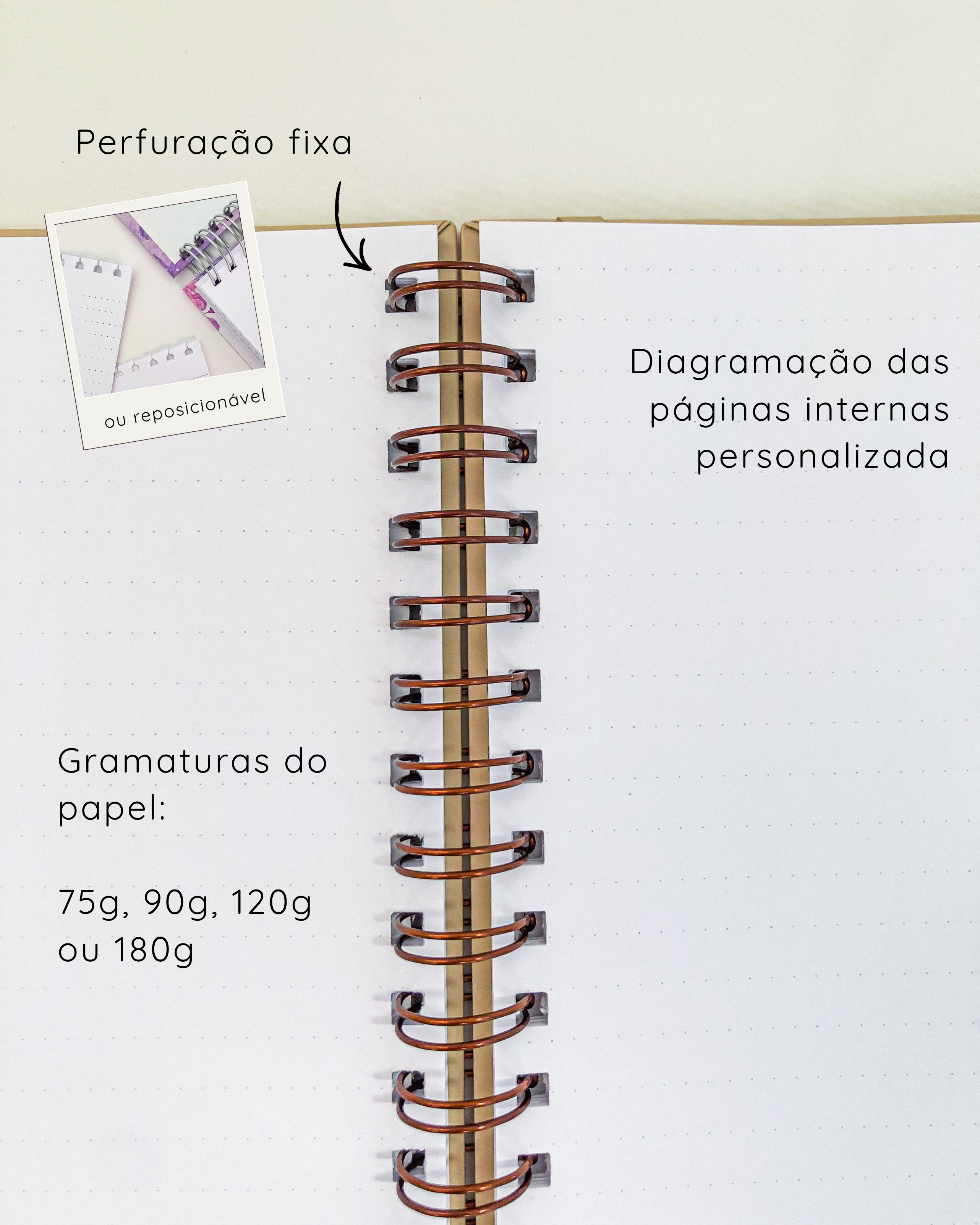 Caderno M • capa dura | Crie seu encadernado